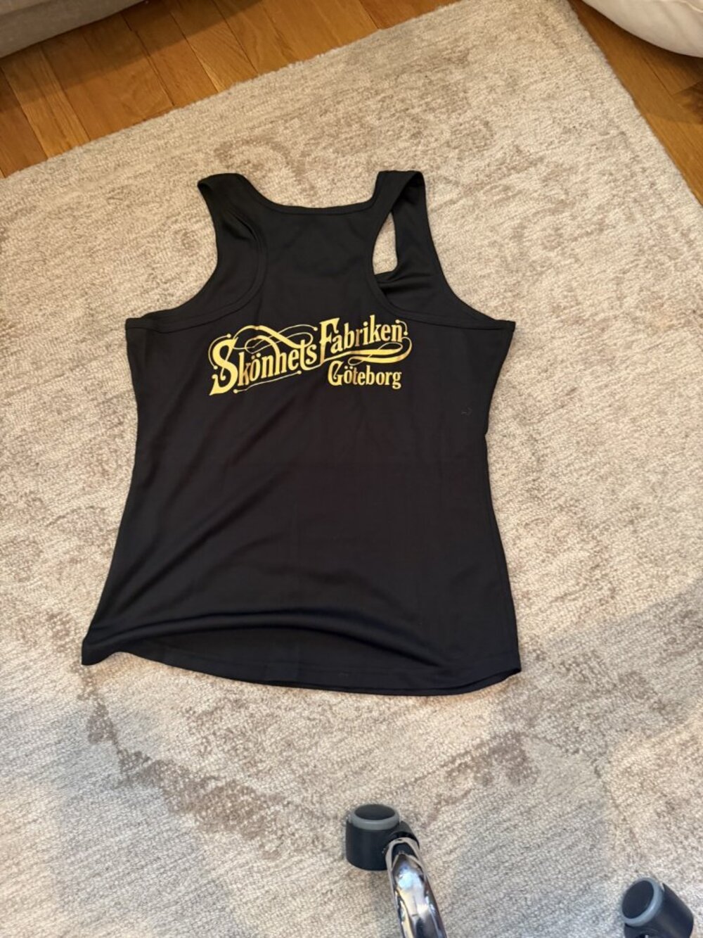 Black Disney Script Tank Top M NWT